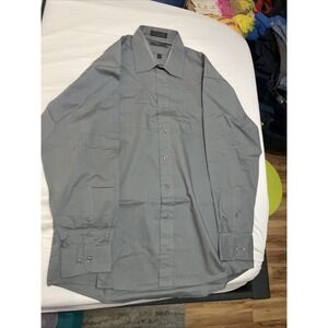 OLEG CASSINI MEN'S SINGLE NEEDLE TAILORING LONG SLEEVE SHIRT - SZ 16-32/34